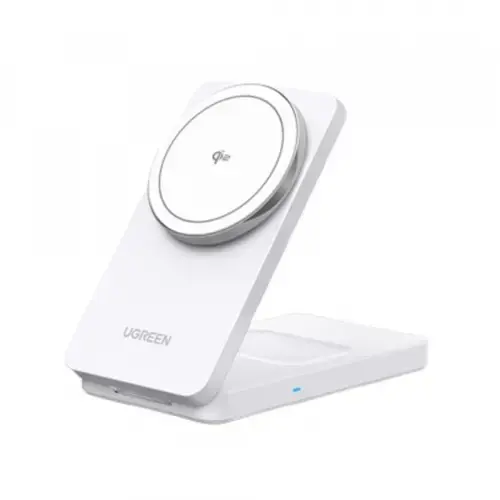 Incarcator Wireless UGREEN W706 2in1, 20W, 1.67A (Alb)