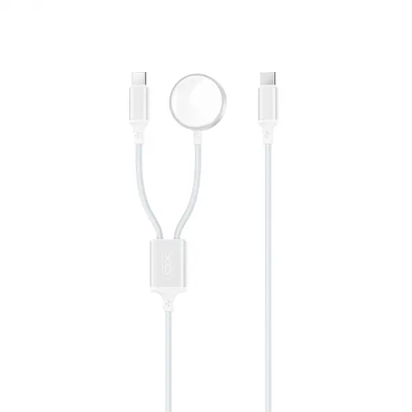 Incarcator Wireless XO Design CX030 pentru Apple Watch Series, USB-C, Alb