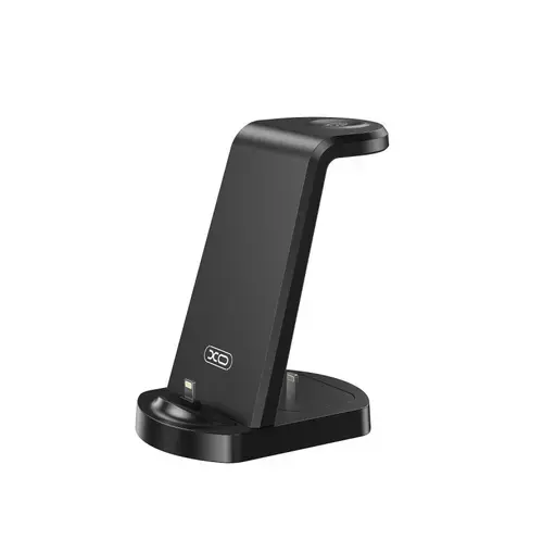 Incarcator Wireless XO Design WX035 3in1, 15W, 2A (Negru)