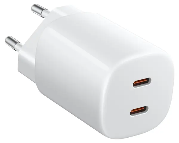Încărcător Xiaomi - 45W Nano Turbo, 2x USB-C, alb