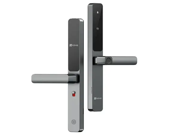 Incuietoare smart cu amprenta EZVIZ DL06, acces multiplu, Wi-Fi, control aplicatie, alarma, IP55, CS-DL06