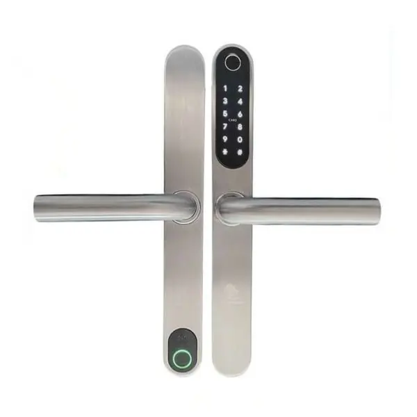 Incuietoare smart Smartpass Monte Carlo Plus cu blocare automata pe interior, amprenta/card, IP55, pentru usi si porti