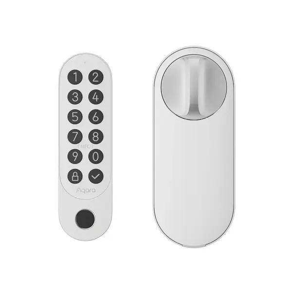 incuietoare yala inteligenta aqara u200 kit, alba, apple homekit, matter