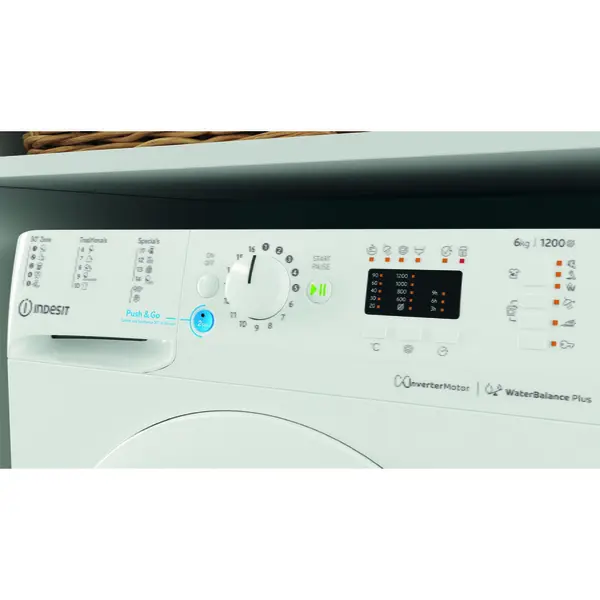 INDESIT Indesit Washing machine BWSA 61294 W EU N, C, Front loading, Washing capacity 6 kg, 1151 RPM, Depth 42,5 cm, White