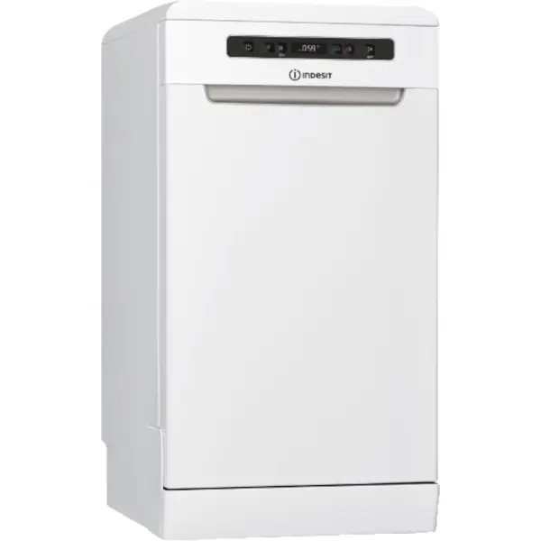 INDESIT Masina de spalat vase Indesit DSFO 3T224 C, 10 seturi, 9 programe, Clasa E, 45 cm, Alb