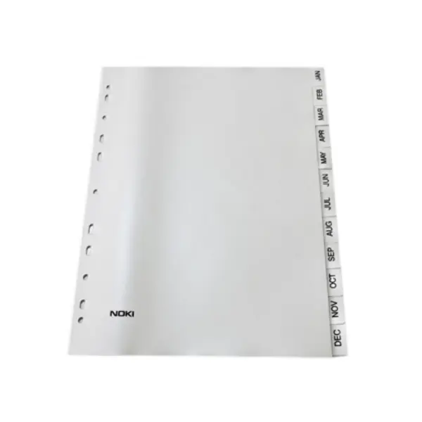 Index plastic Noki A4 ianuarie-decembrie Index plastic Noki A4 ianuarie-decembrie