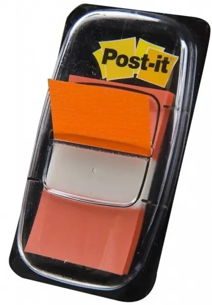 Indici autoadezivi Post-it 680-4 - Portocalii, 2.5 х 4.3 cm, 50 buc.