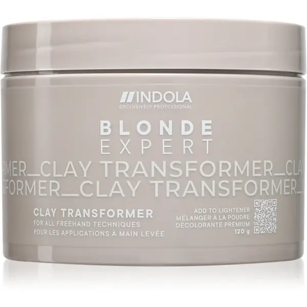 Indola Blond Expert Clay Transformer pudra decoloranta pentru par blond 120 g