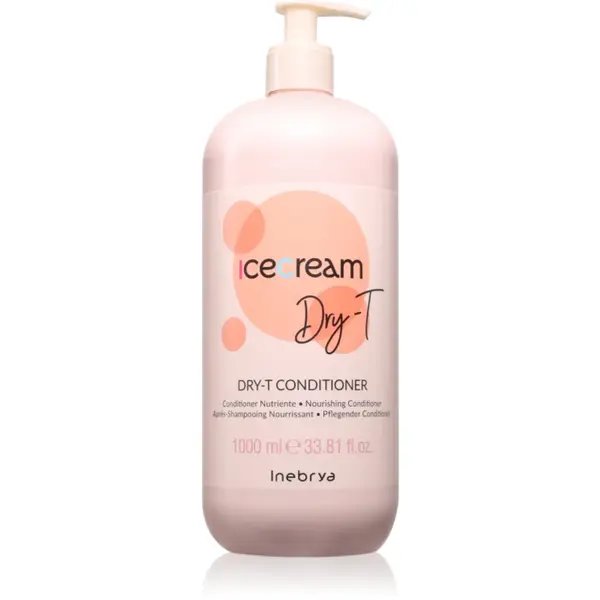 Inebrya Ice Cream Dry-T Conditioner balsam revitalizant pentru păr uscat și deteriorat 1000 ml