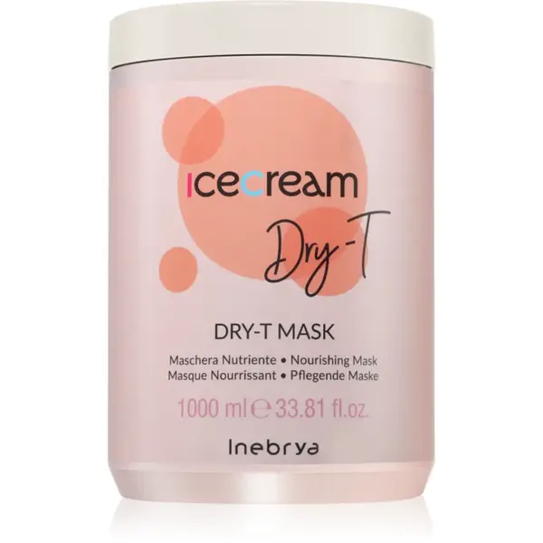 Inebrya Ice Cream Dry-T Mask masca hranitoare pantru par uscat si deteriorat 1000 ml