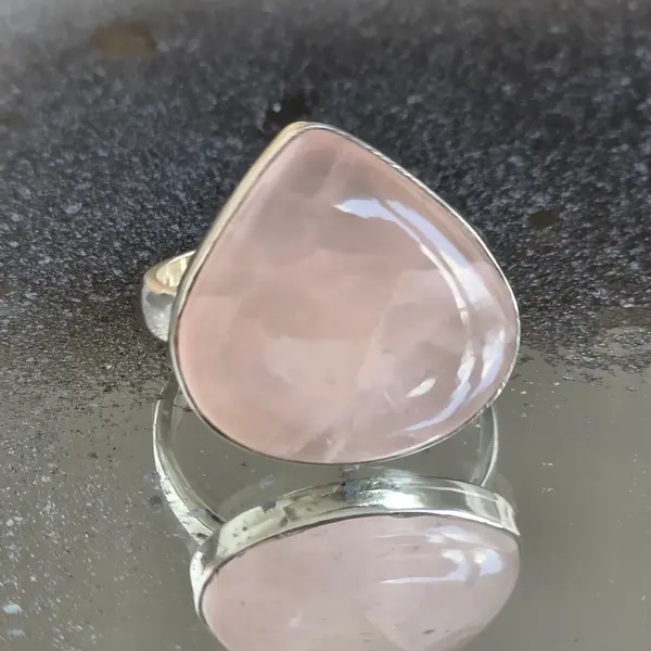 Inel argint cuart roz | ROSE 2