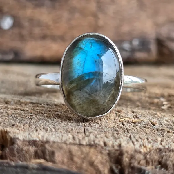 Inel argint labradorit | SHINE