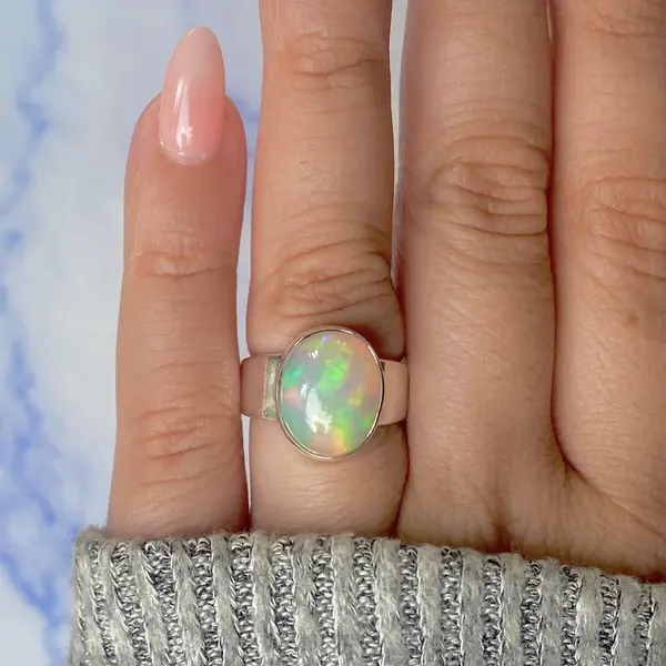 Inel argint opal etiopian | Model 1