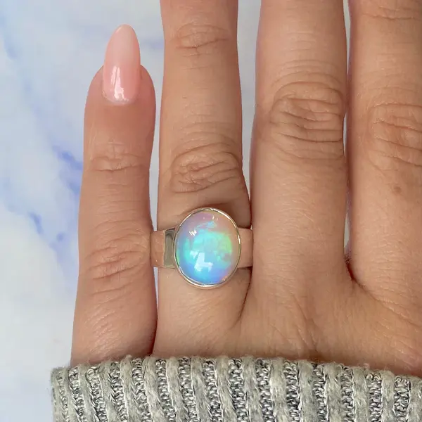 Inel argint opal etiopian | Model 12