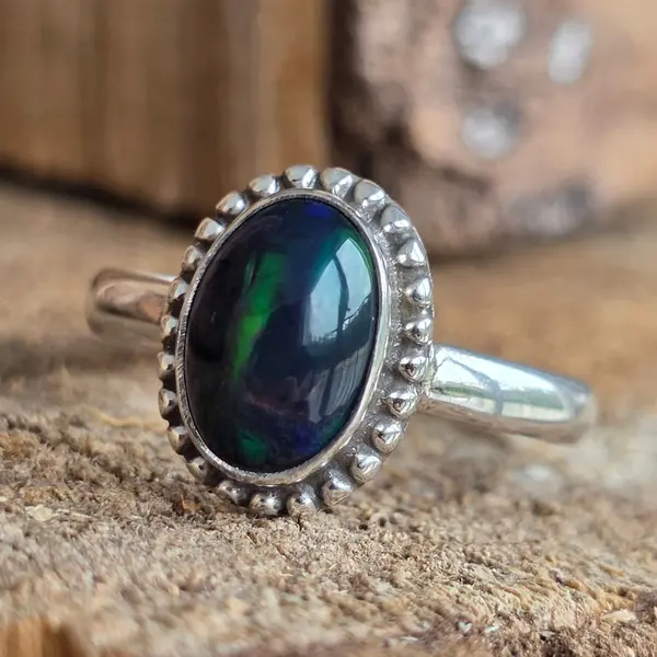 Inel argint opal etiopian | Model 13