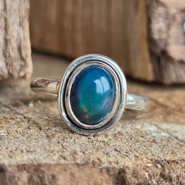 Inel argint opal etiopian | Model 2
