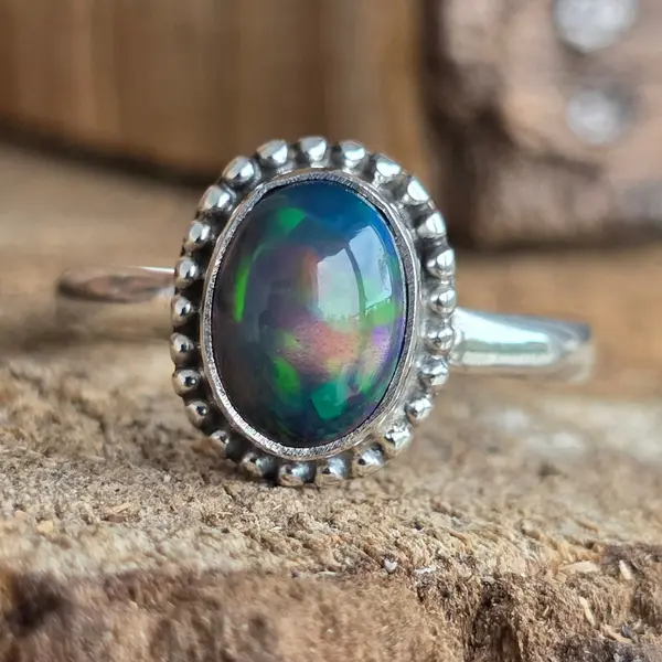 Inel argint opal etiopian | Model 20