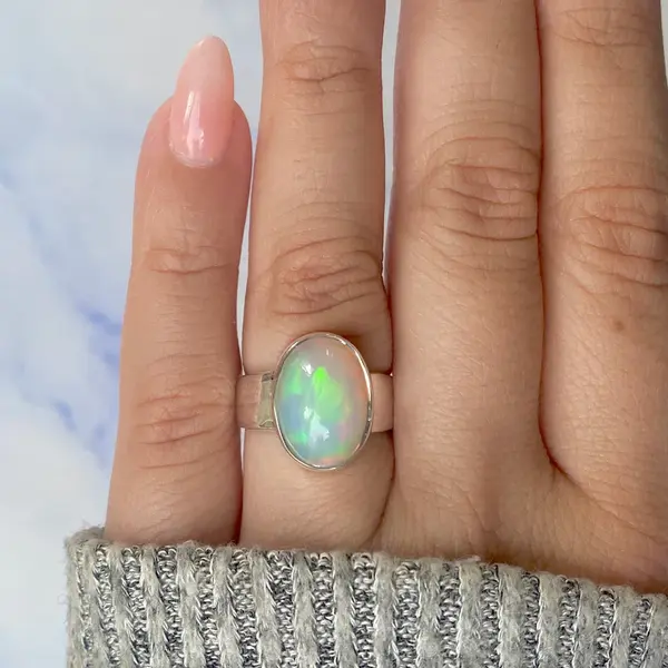Inel argint opal etiopian | Model 6