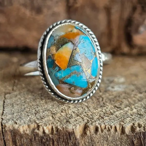 Inel argint spiny oyster | Model 3