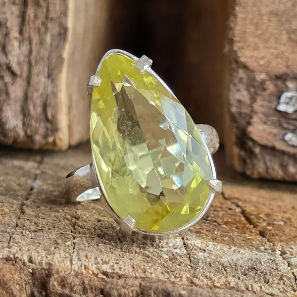 Inel argint topaz lamaie | GLOW