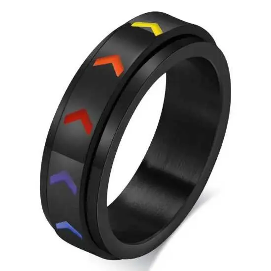 Inel barbatesc multicolor antistres