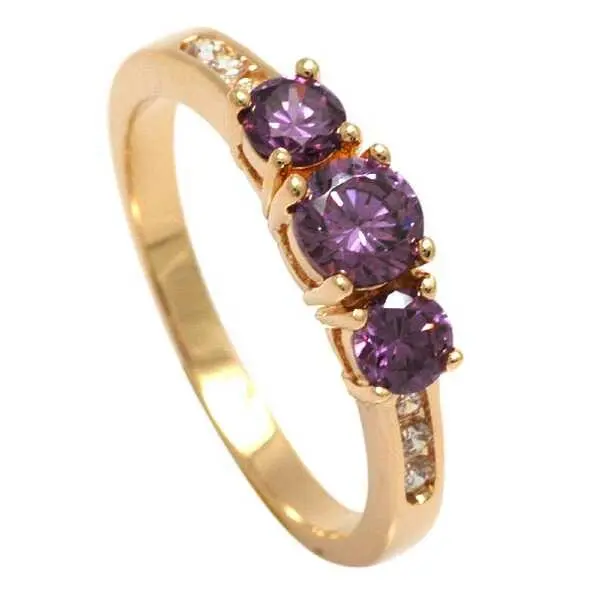 Inel dama cu zircon si cristal ametist
