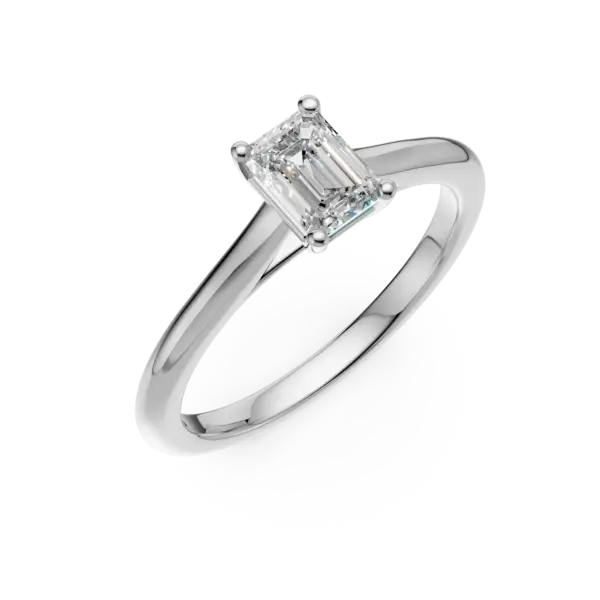 Inel de logodna din platina cu un diamant solitaire de 0.6ct