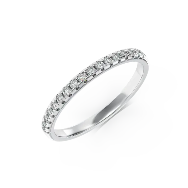 Inel din aur alb cu diamante de 0.17ct