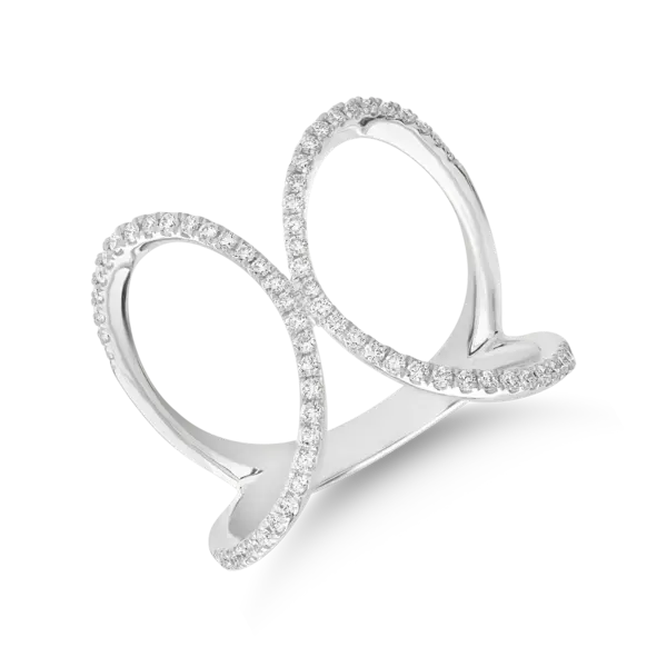 Inel din aur alb cu diamante de 0.31ct