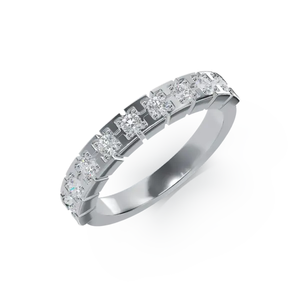 Inel din aur alb cu diamante de 0.38ct