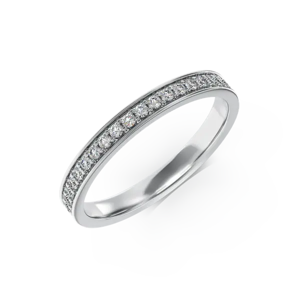 Inel din aur alb cu diamante de 0.3ct