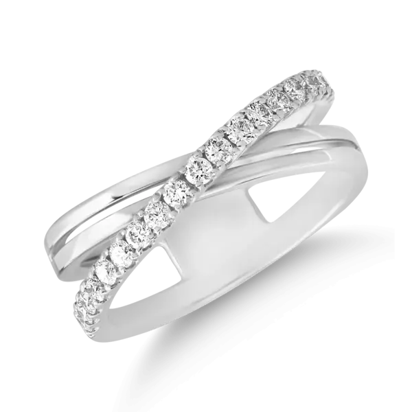 Inel din aur alb cu diamante de 0.47ct