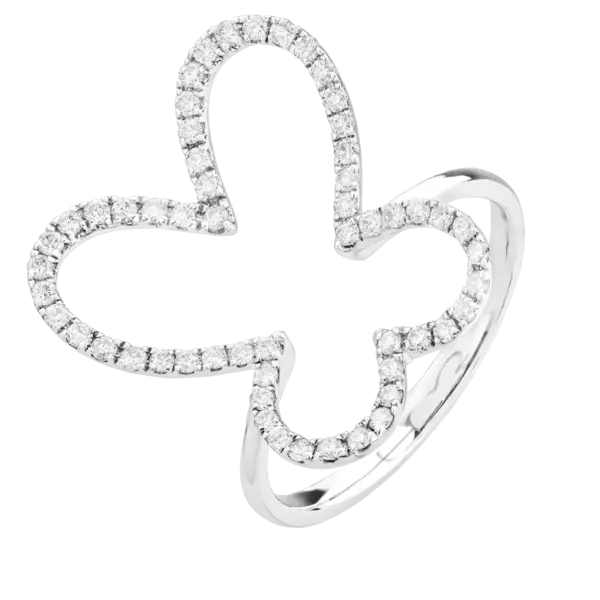 Inel din aur alb cu diamante de 0.53ct
