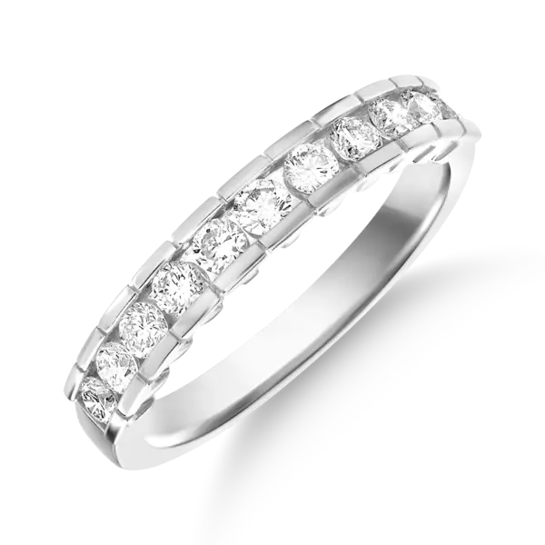Inel din aur alb cu diamante de 0.5ct