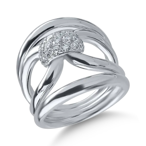 Inel din aur alb cu diamante de 0.67ct