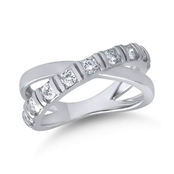 Inel din aur alb cu diamante de 0.708ct