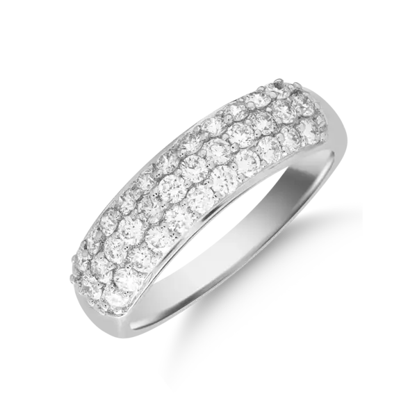 Inel din aur alb cu diamante de 0.7ct