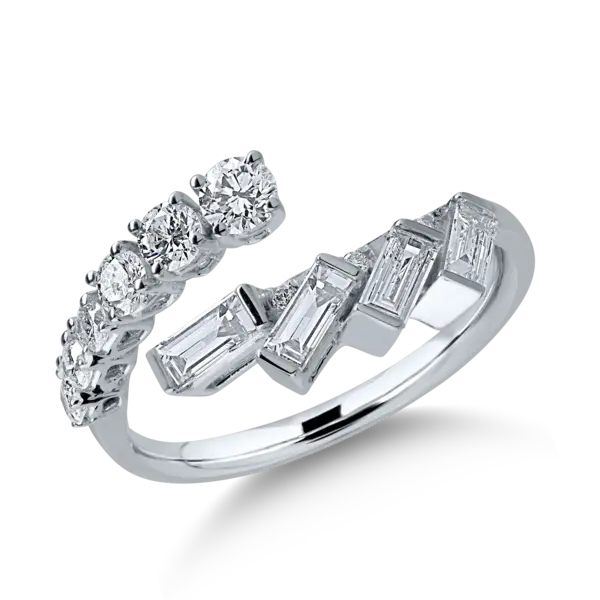Inel din aur alb cu diamante de 0.92ct