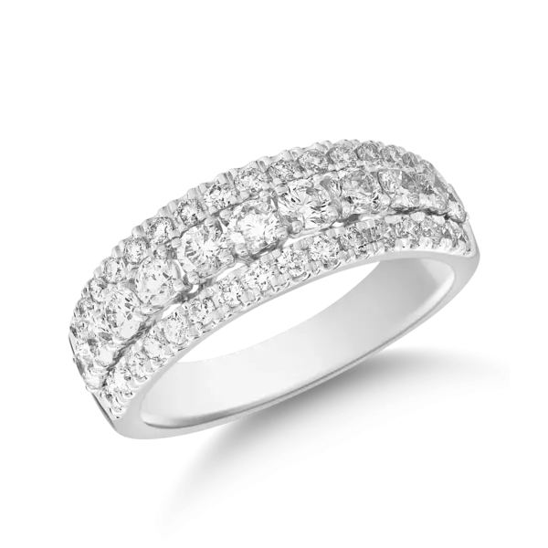 Inel din aur alb cu diamante de 0.98ct