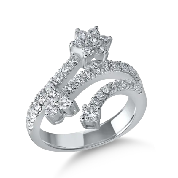 Inel din aur alb cu diamante de 1.13ct