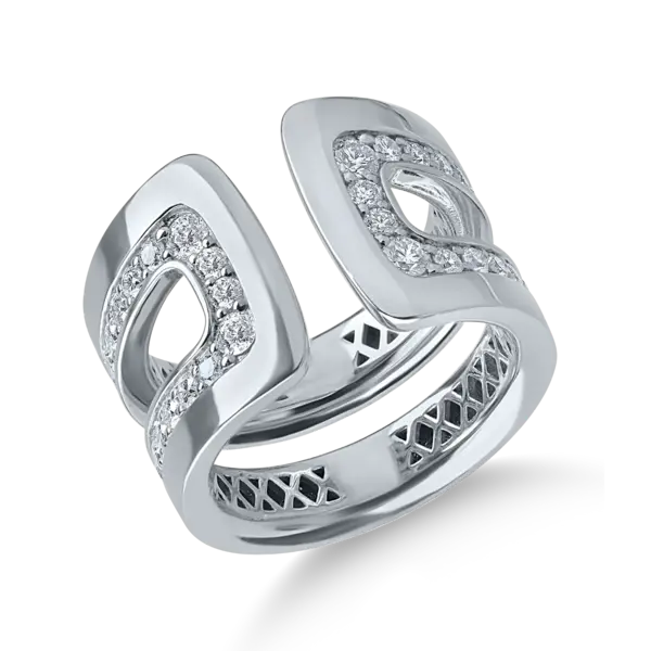 Inel din aur alb cu diamante de 1.1ct