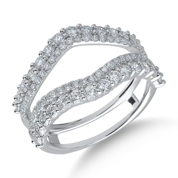 Inel din aur alb cu diamante de 1.277ct