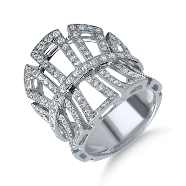 Inel din aur alb cu diamante de 1.35ct