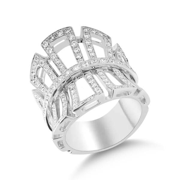Inel din aur alb cu diamante de 1.35ct