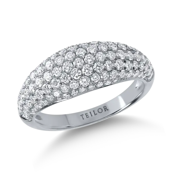 Inel din aur alb cu diamante de 1.39ct