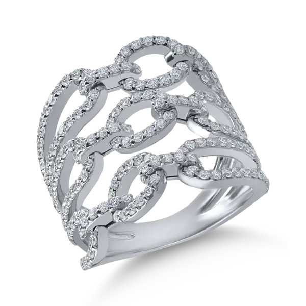 Inel din aur alb cu diamante de 1.4ct