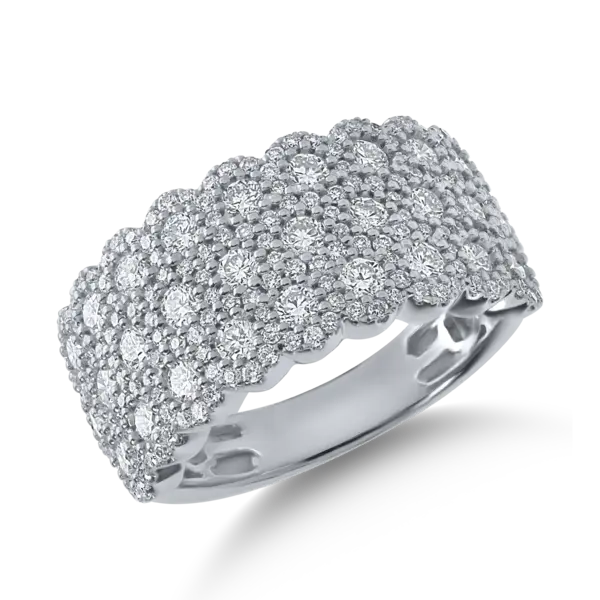 Inel din aur alb cu diamante de 1.65ct