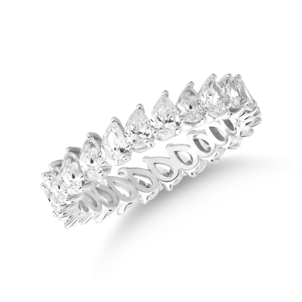 Inel din aur alb cu diamante pear de 2.3ct