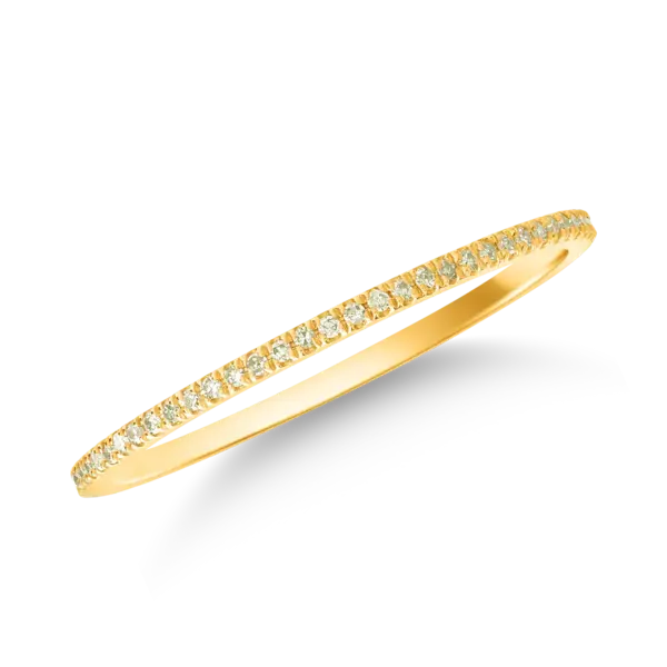 Inel din aur galben cu diamante de 0.15ct