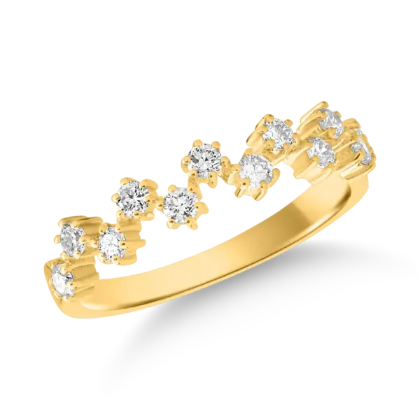 Inel din aur galben cu diamante de 0.41ct